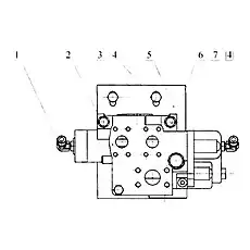 Кронштейн - Блок «12С0122 Клапан в сборе»  (номер на схеме: 5)