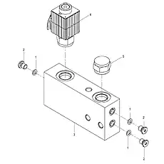 PLUG - Блок «BRAKE VALVE GROUP 45C0622_001_00»  (номер на схеме: 2)