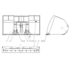 BOLT M24x75-8.8-ZN.D - Блок «Ковш»  (номер на схеме: 13)