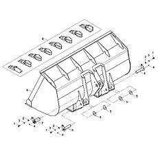 BUCKET ASSEMBLY (4.0m3) 32E0359_002_00