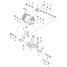 COMPRESSOR BRACKET ASSEMBLY 46C8276_000_00