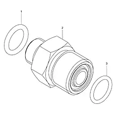 O-RING 11.8x1.8 - Блок «Разъем»  (номер на схеме: 3)