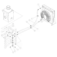 TUBE ASSEMBLY - Блок «COOLER LINES 00C3654_000_00»  (номер на схеме: 12)