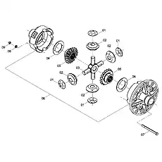 BEVEL GEAR - Блок «Дифференциал»  (номер на схеме: 2)