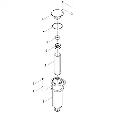 O-RING 190x5.3 - Блок «FILTER ELEMENT ASSEMBLY»  (номер на схеме: 4)