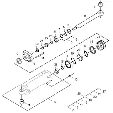 LOCKNUT M42x2 - Блок «Вилка цилиндра»  (номер на схеме: 23)