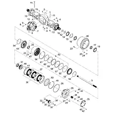 SUPPORT RING - Блок «FRONT AXLE ASSEMBLY 01E0084_019_00»  (номер на схеме: 61)