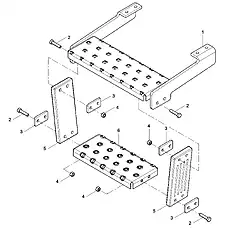 BOLT M10x45-8.8-ZN.D - Блок «PEDAL ASSEMBLY 48C1007_001_00»  (номер на схеме: 2)