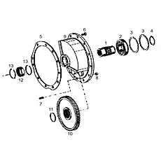 HEXNUT - Блок «POWER TAKE-OFF SP137473_000_00»  (номер на схеме: 8)