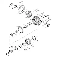 AXLE DRIVE HOUSING ASSEMBLY - Блок «REAR AXLE BEVEL GEAR 41C1664_000_00»  (номер на схеме: 11)