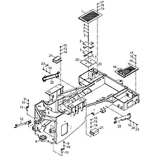 BOLT M14x30-8.8-ZN.D - Блок «REAR FRAME ASSEMBLY»  (номер на схеме: 9)