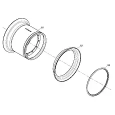 LOCKRING - Блок «Обод в сборе»  (номер на схеме: 3)