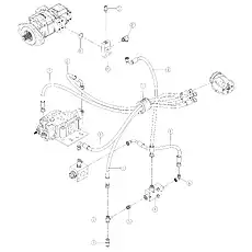 FLANGE - Блок «STEERING CONTROL LINES 00C1361_001_00»  (номер на схеме: 14)