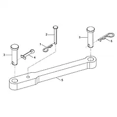 PIN - Блок «STEERING FRAME LOCK 43C0090_000_00»  (номер на схеме: 6)