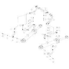 BOLT M12x75-8.8-ZN.D - Блок «STEERING LINES»  (номер на схеме: 3)