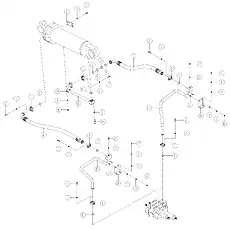 PLUG - Блок «TILTING CYLINDER LINES 00C1358_003_00»  (номер на схеме: 22)