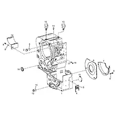 CAP - Блок «TRANSMISSION HOUSING SP137489_000_00»  (номер на схеме: 16)