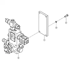 VALVE BLOCK ASSEMBLY - Блок «VALVE BLOCK ASSEMBLY 45C0274_001_00»  (номер на схеме: 4)