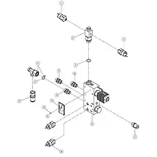 O-RING 16.36x2.21 - Блок «VALVE BLOCK ASSEMBLY 45C0274X0_000_00»  (номер на схеме: 5)