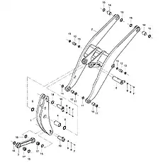 SEAL RING 63x75x8 - Блок «WORK IMPLEMENT SYSTEM 32E0076_002_00»  (номер на схеме: 11)