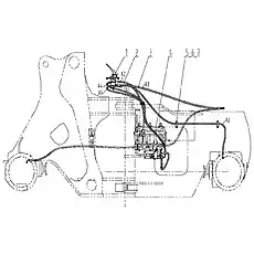Штуцер - Блок «20E0053 Система аварийного тормоза»  (номер на схеме: 8)
