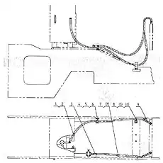 Хомут - Блок «00C0256 Система охлаждения гидравлики»  (номер на схеме: 4)