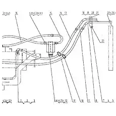 Опора - Блок «02E0027 Система охлаждения трансмиссии»  (номер на схеме: 5)