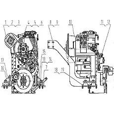 Трубка фильтра - Блок «04E0011 Система трансмиссии и гидротрансформатора»  (номер на схеме: 7)