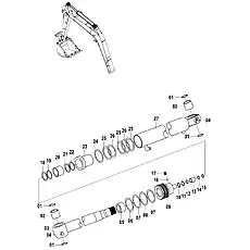 SCREW - Блок «ARM CYLINDER»  (номер на схеме: 17)