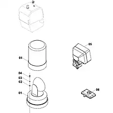 SCREW M5×16-4.8-ZN.D - Блок «ELECTRIC PARTS (4)»  (номер на схеме: 02)