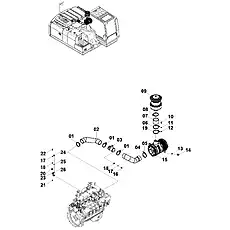 T-CLAMP T0130 - Блок «AIR CLEANER SUPPORT (A) 40C3477»  (номер на схеме: 08)