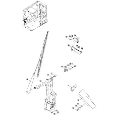 WIPER - Блок «CAB WIRING ASSEMBLY (C) 46C2761»  (номер на схеме: 9)