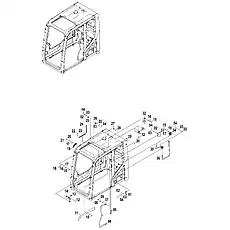 PLATE - Блок «CABIN ASSEMBLY (B) 4701898»  (номер на схеме: 23)