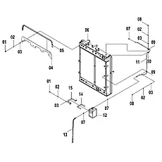 WASHER RESERVOIR - Блок «CANTEEN SUPPORT (C) 40C3489»  (номер на схеме: 12)