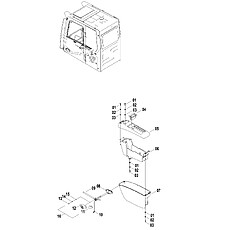 CONSOLE ASSEMBLY-LH 34C1707 002