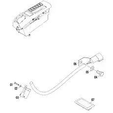 COVER - Блок «CONSOLE ASSEMBLY-LH 46C6531 001»  (номер на схеме: 7)