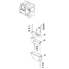 CONSOLE ASSEMBLY-RH 34C1706 001