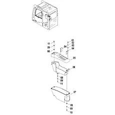 LOWER COVER - Блок «CONSOLE ASSEMBLY-RH 34C1706 001»  (номер на схеме: 07)