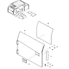 DOOR LOCK - Блок «DOOR-RH 48C1933 002»  (номер на схеме: 03)