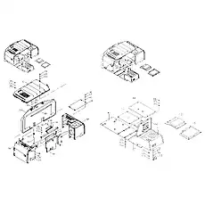 BOTTOM PLATE - Блок «ENGINE HOOD ASSEMBLY 44Y0056 001»  (номер на схеме: 41)