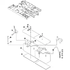 STUD BOLT - Блок «FRAME WIRING ASSEMBLY (A) 46C9369»  (номер на схеме: 13)