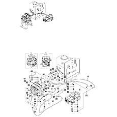 MAIN HYDRAULIC SYSTEM-MAIN CONTROL VALVE PIPINGS (E) 15E0575