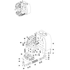 MAIN HYDRAULIC SYSTEM-PUMP PIPINGS (A) 15E0575