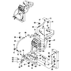 MAIN HYDRAULIC SYSTEM-RETURN OIL SYSTEM PIPINGS (G) 15E0575