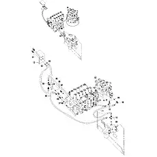 HOSE ASSEMBLY - Блок «Система гидравлического вспомогательного клапана»  (номер на схеме: 03)
