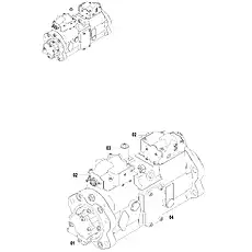 PUMP ASSEMBLY - Блок «PUMP 11C0885 002»  (номер на схеме: 04)