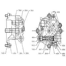 LOCKNUT - Блок «PUMP GEAR 11C0590 002»  (номер на схеме: 312)