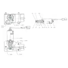 PLUG - Блок «SOLENOID VALVE 12C3505 001»  (номер на схеме: 490)