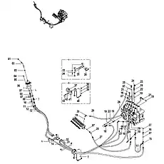 BRACKET - Блок «UPPER STRUCTURE PILOT CIRCUIT (RH) (B) 12E0255»  (номер на схеме: 40)