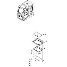 CLAMP - Блок «WINDOW 47C1343 000»  (номер на схеме: 13)